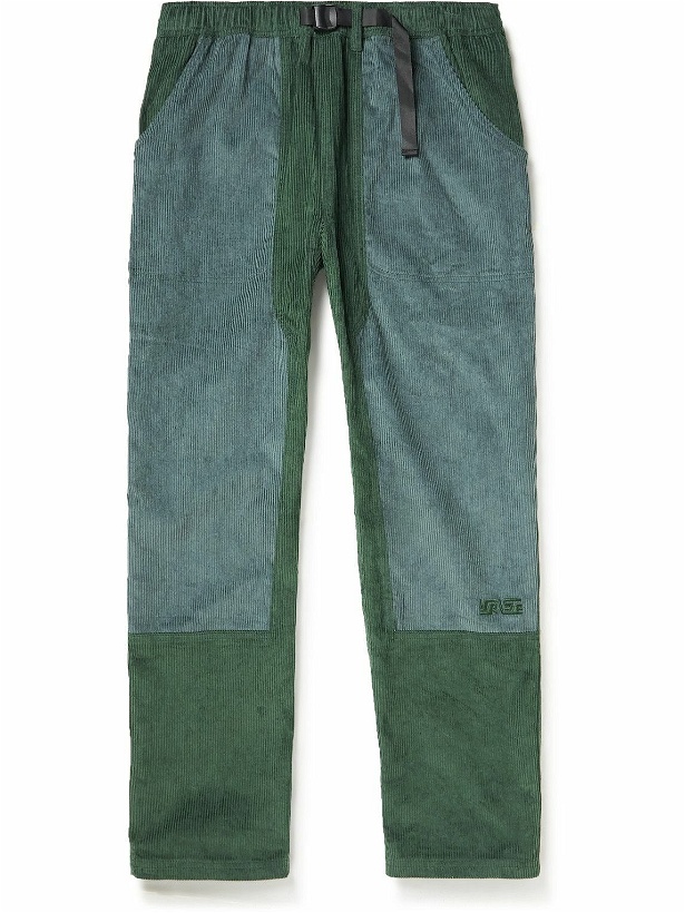 Photo: Manresa - Wallace Straight-Leg Two-Tone Cotton-Corduroy Trousers - Green