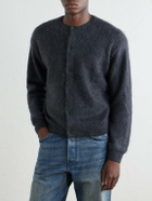 Auralee - Garment-Dyed Alpaca Cardigan - Gray