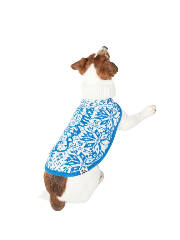 Photo: MC2 Saint Barth Dog Sweater With Nordic Jacquard
