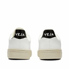 Veja Men's V-10 Leather Basketball Sneakers in White/Black