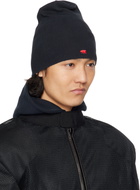 GREG ROSS Black Rib Beanie