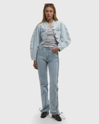 ROTATE Birger Christensen Round Sleeve Denim Jacket Blue Women
