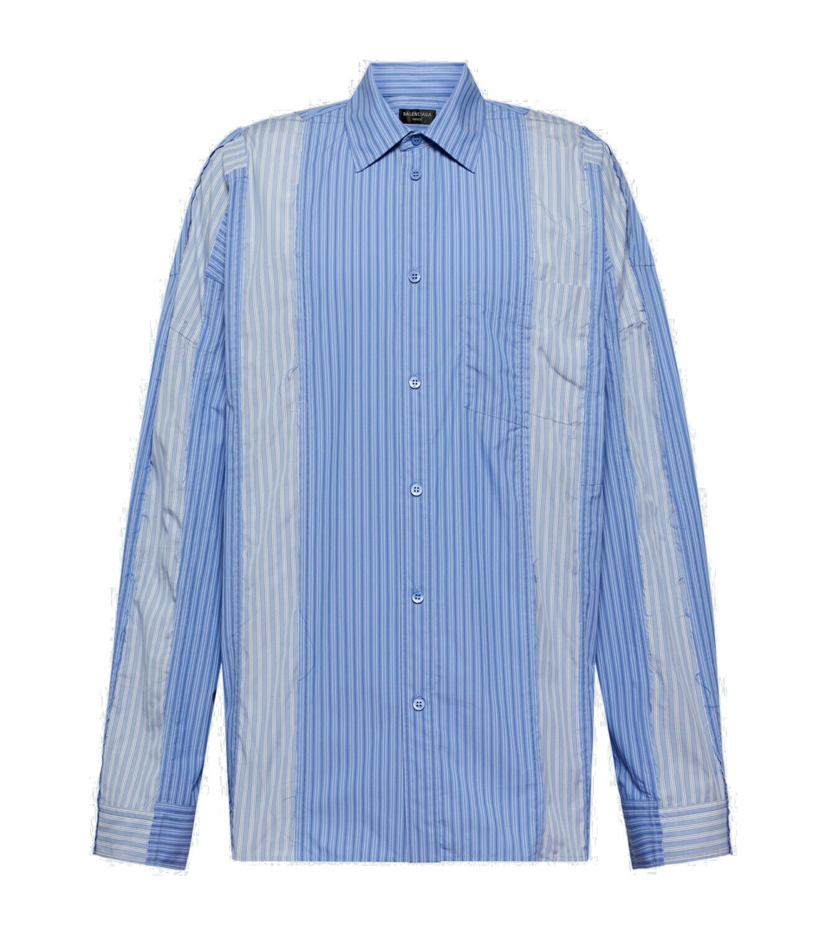 Photo: Balenciaga Striped cotton-blend shirt