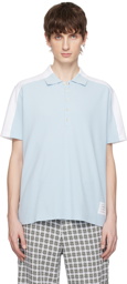 Thom Browne Blue & White Trompe L'œil Polo