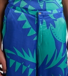 Poupette St Barth Clea printed high-rise wide-leg pants