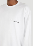 CDG Long Sleeve Big T-Shirt in White