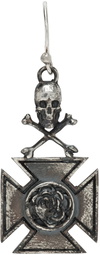 Enfants Riches Déprimés Silver Iron Cross Earring