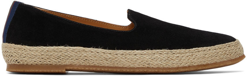 Paul Stuart Black Suede Milo Espadrilles