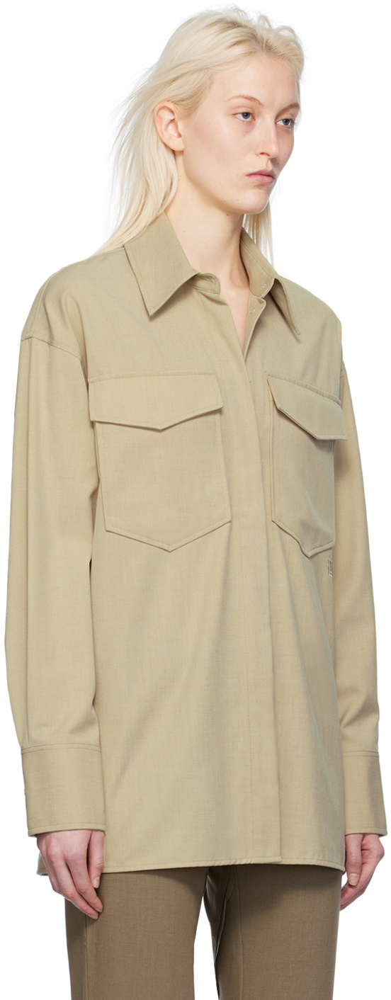 CAMILLA AND MARC Beige Arwin Shirt
