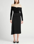 Jil Sander Womens Midi skirt in Black