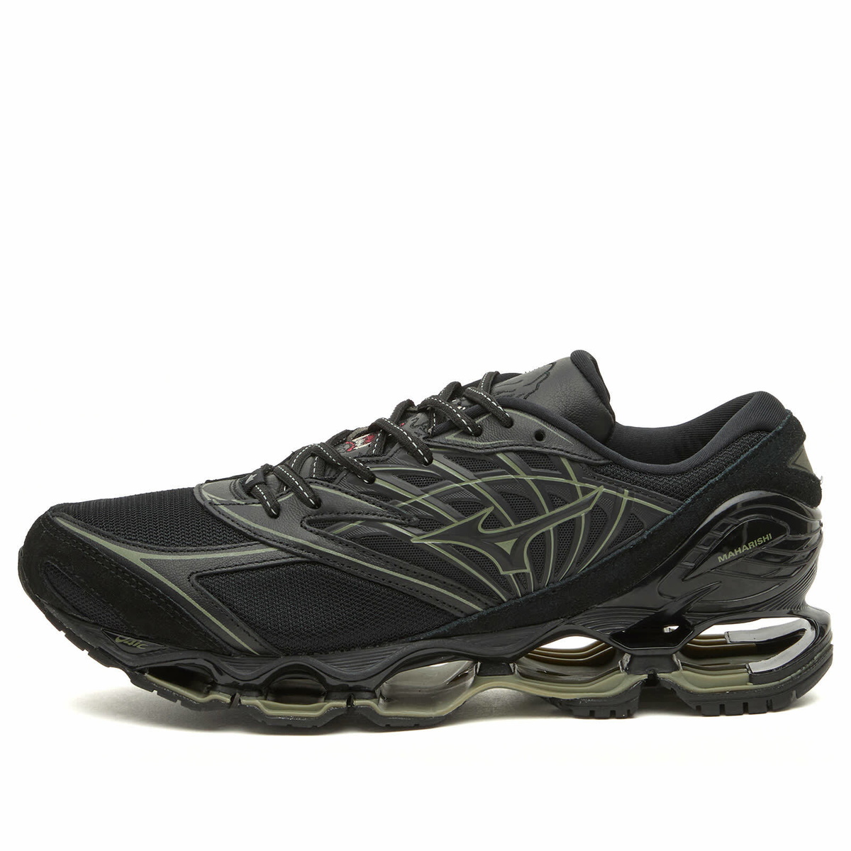 Mizuno Men's x Maharishi Wave Prophecy LS Sneaker in Black