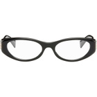 Miu Miu Eyewear Black Oval Glasses