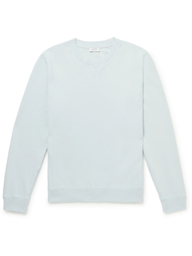 Photo: SUNSPEL - Cotton-Jersey Sweatshirt - Blue