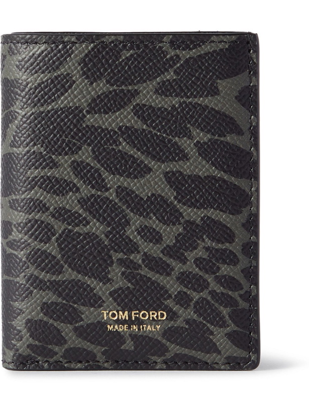 Photo: TOM FORD - Printed Full-Leather Bifold Cardholder