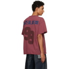 Ksubi Burgundy Blasted Ekcess S/S T-shirt