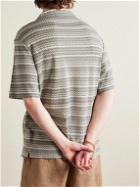 Missoni - Camp-Collar Striped Knitted Shirt - Green