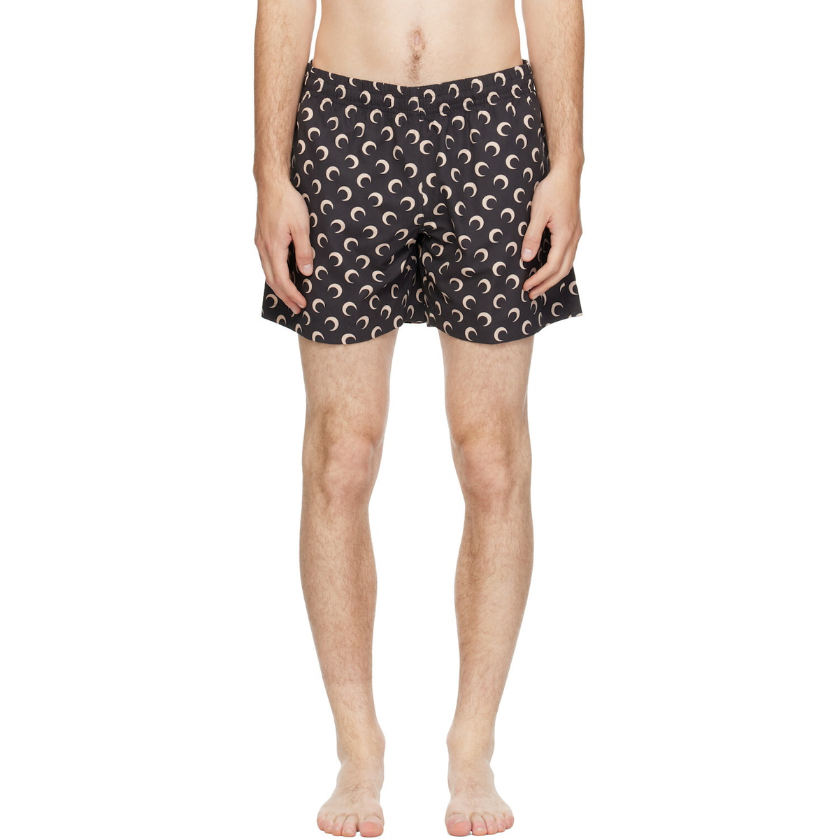 Marine Serre Black Moon Printed Swim Shorts