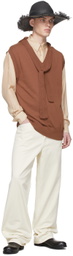 BED J.W. FORD Brown Cotton Vest