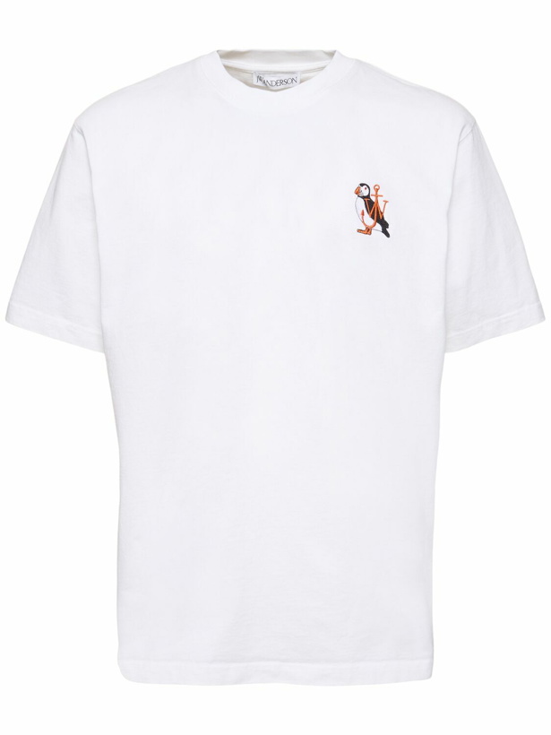 Photo: JW ANDERSON Puffin Embroidery Cotton T-shirt