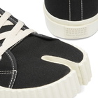 Maison Margiela Men's Canvas Tabi High Top Sneakers in Black/White