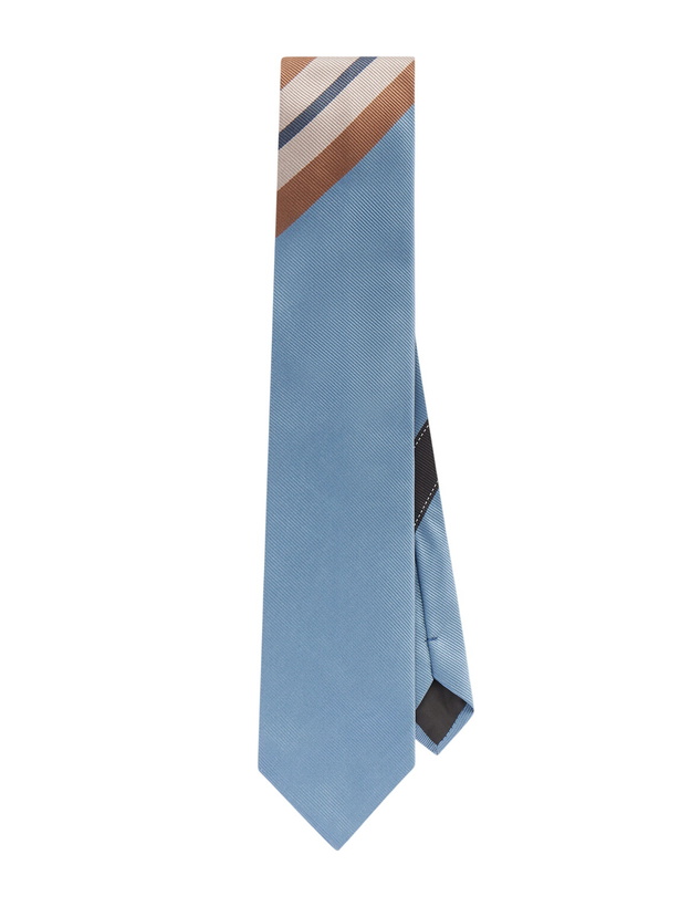 Photo: Dries Van Noten - 7.5cm Striped Silk-Twill Tie