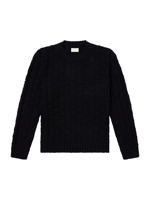 Photo: Aimé Leon Dore - Textured Cotton-Blend Sweater - Black