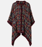 Etro Wool, mohair, and cotton-blend cape