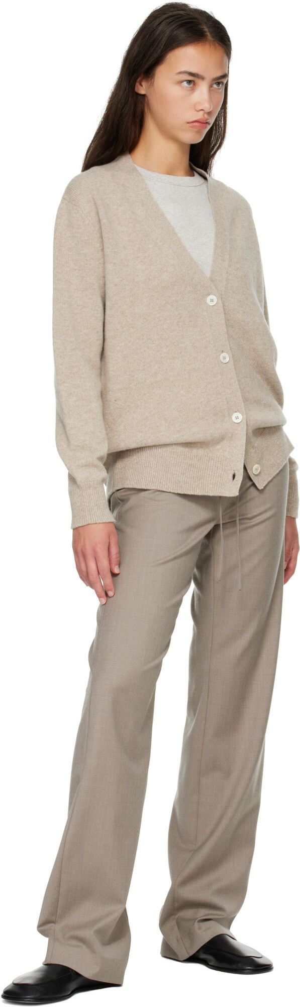 &Daughter Beige Ava Cardigan