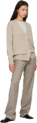 &Daughter Beige Ava Cardigan