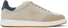 Brunello Cucinelli Taupe Suede Icaro Sneakers