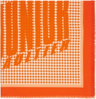 Jean Paul Gaultier Orange Gingham Cover-Up Scarf