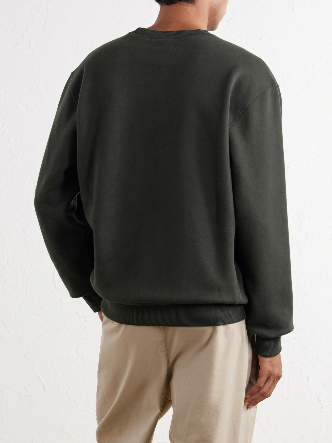 Aimé Leon Dore - Atlas Logo-Print Cotton-Jersey Sweater - Green