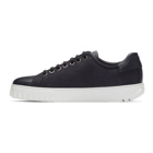 Salvatore Ferragamo Navy Cube Sneakers