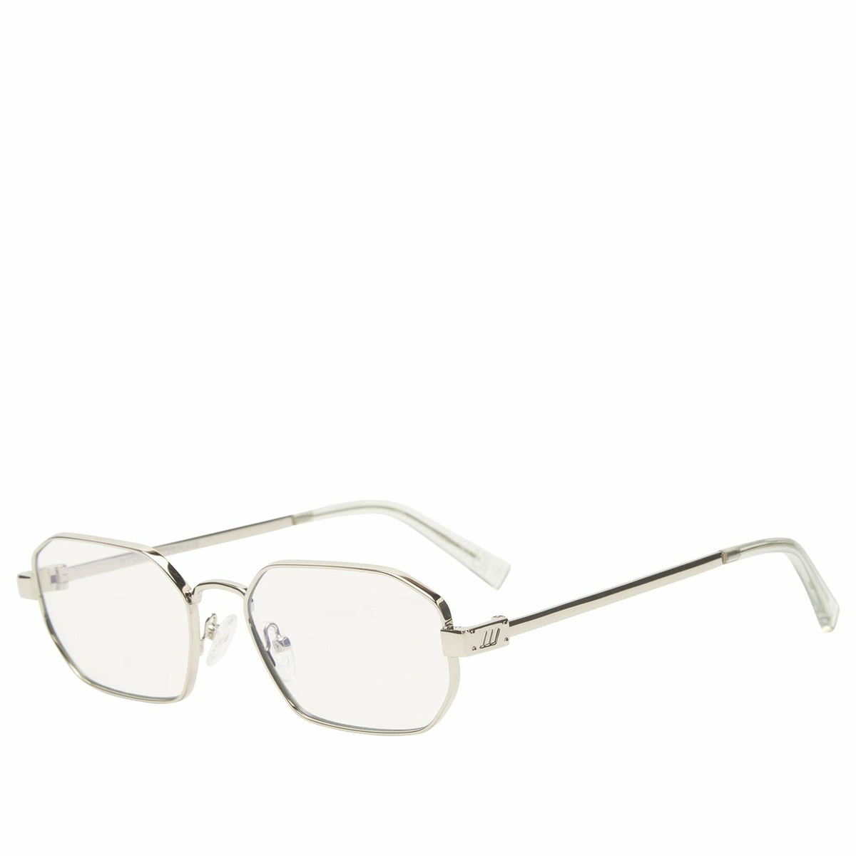 Le Specs Mythic Blue Light Optical Glasses in Silver/Blue Light Lens 