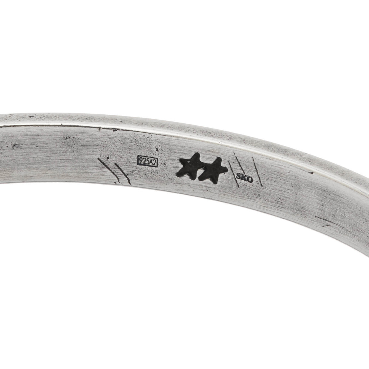 TwoJeys Men's Icon Stars Closed Bangle in Sterling Silver