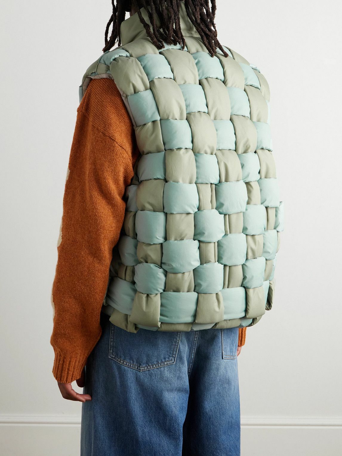 KAPITAL - Reversible Quilted Padded Shell Gilet - Green