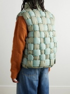 KAPITAL - Reversible Quilted Padded Shell Gilet - Green