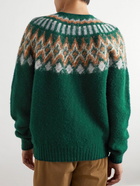 Howlin' - Fair Isle Wool Sweater - Green