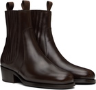 LEMAIRE Brown Vegetable-Tanned Chelsea Boots