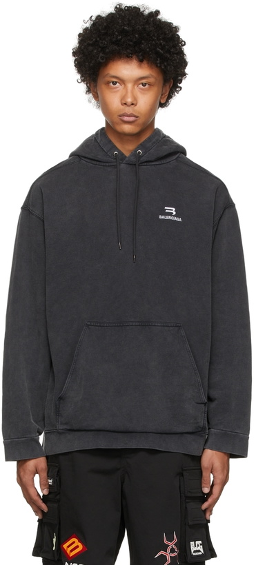 Photo: Balenciaga Grey Sporty Hoodie