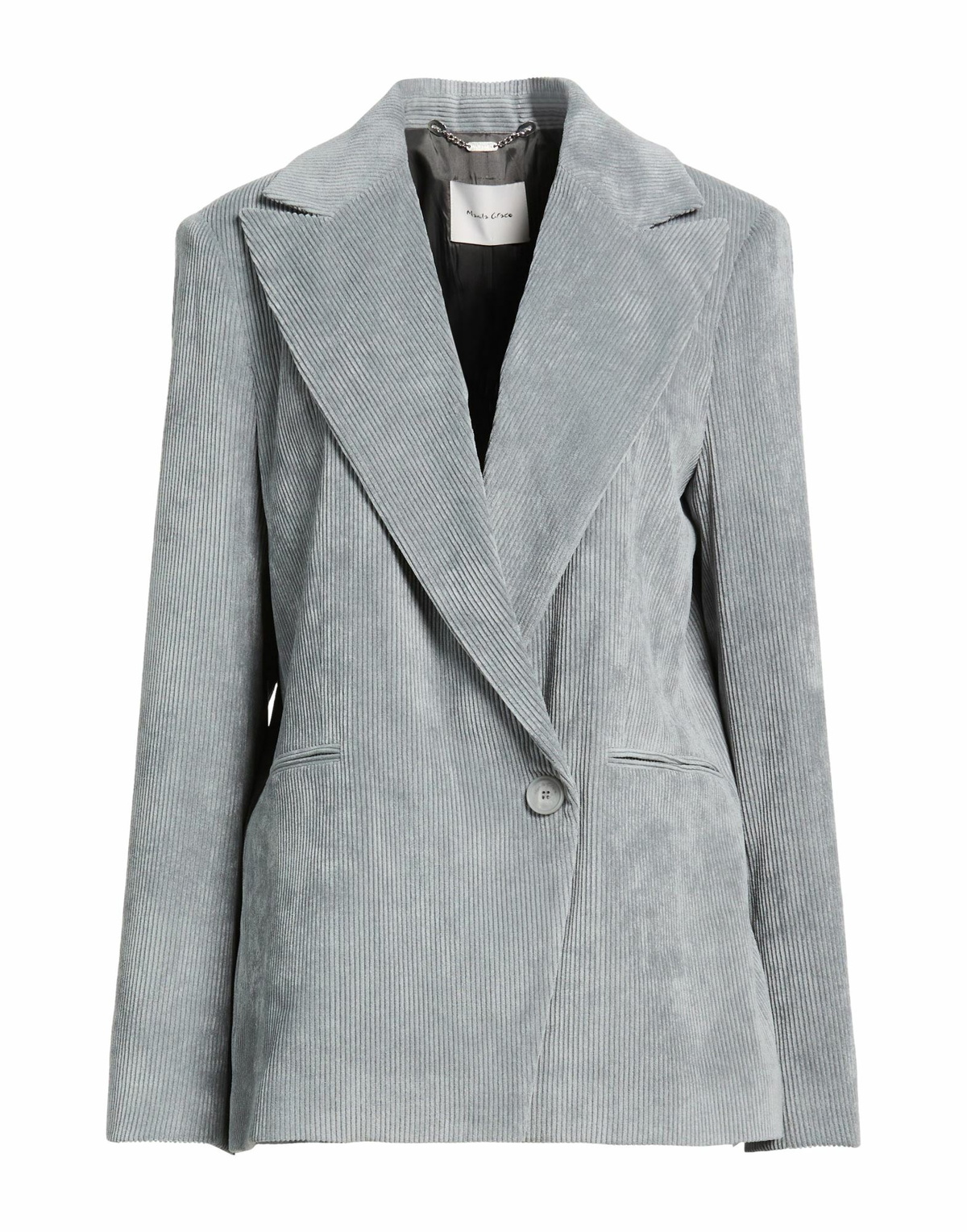 Manila Grace Womens Blazer in Grey