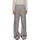Rick Owens Gray Tower Cargobelas Cargo Pants