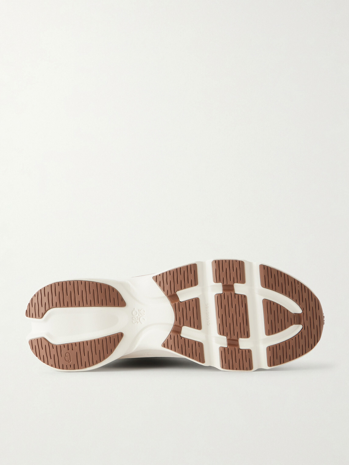LOEWE - On Cloudsolo Rubber-Trimmed Mesh Sneakers - Brown