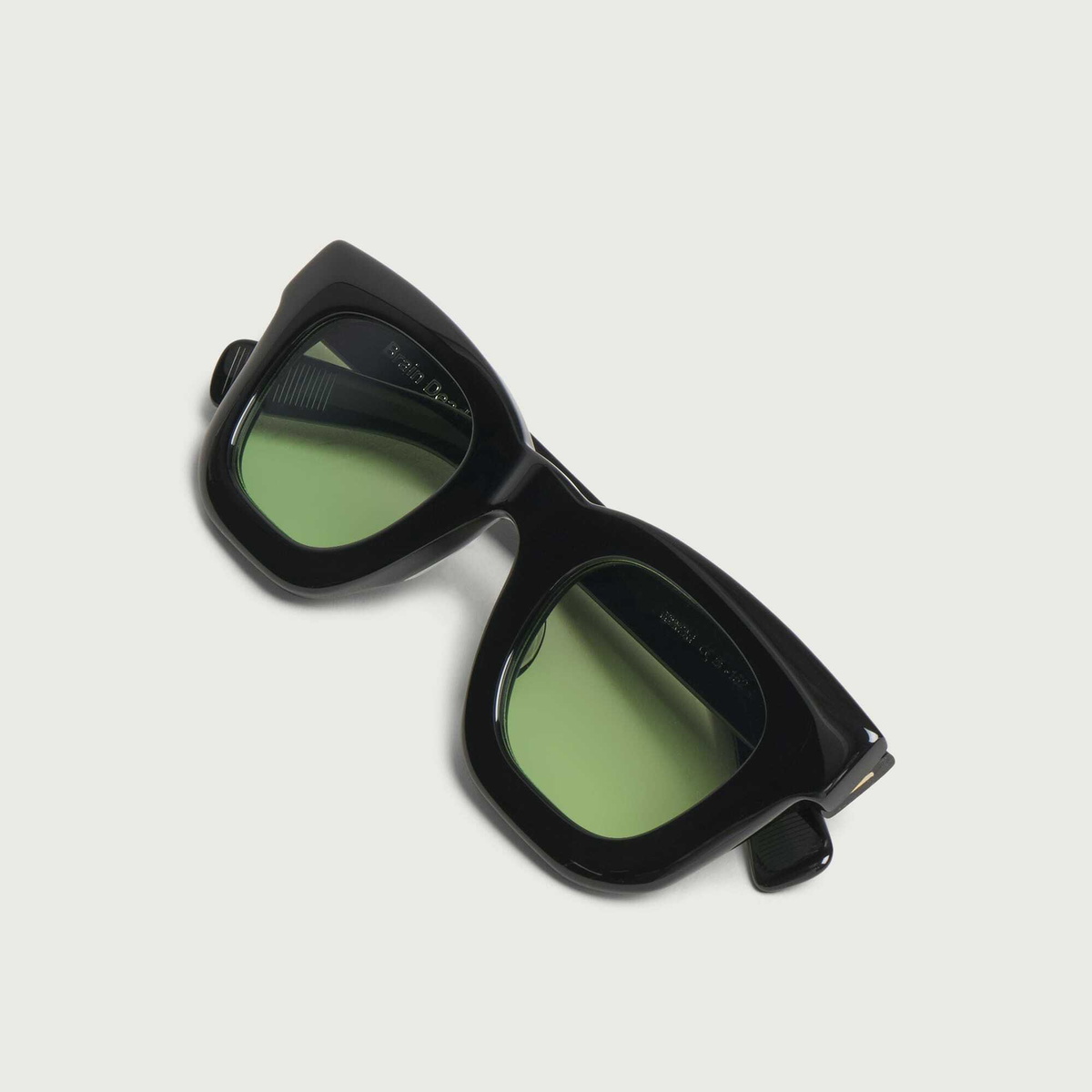 AKILA x Brain Dead Elia Sunglasses in Black/Light Green