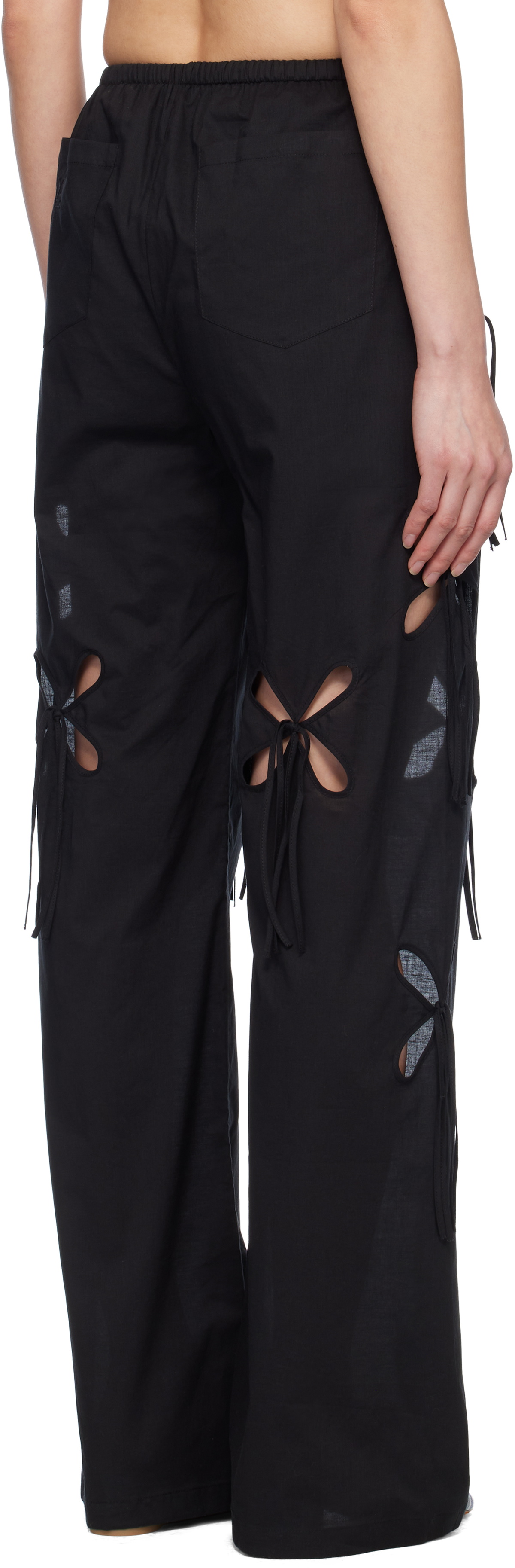 J.Kim Black Chilla Undershort Lounge Pants