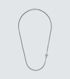 David Yurman Cross Station sterling silver necklace
