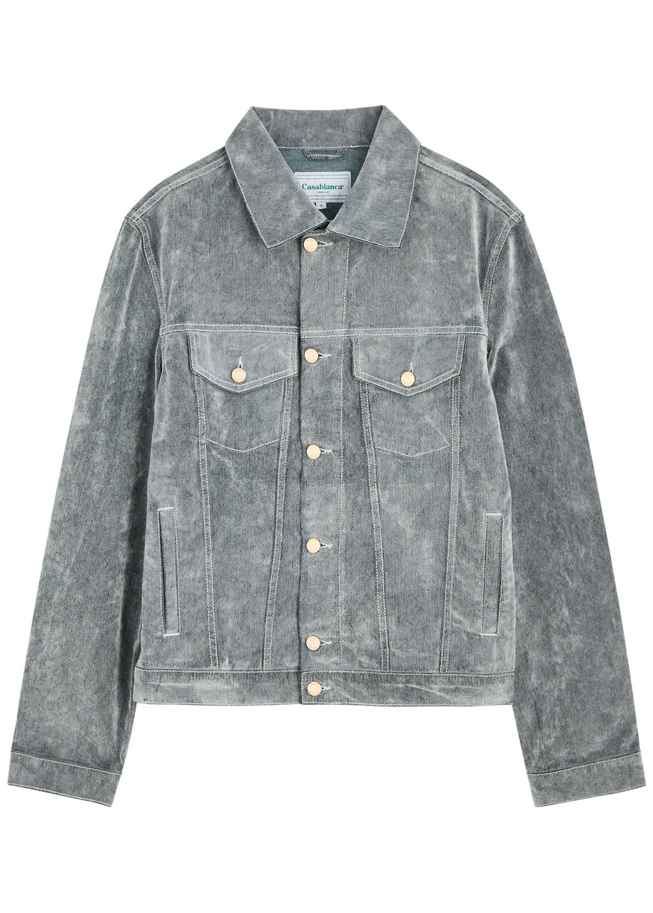 Casablanca Peach Brushed Denim Jacket