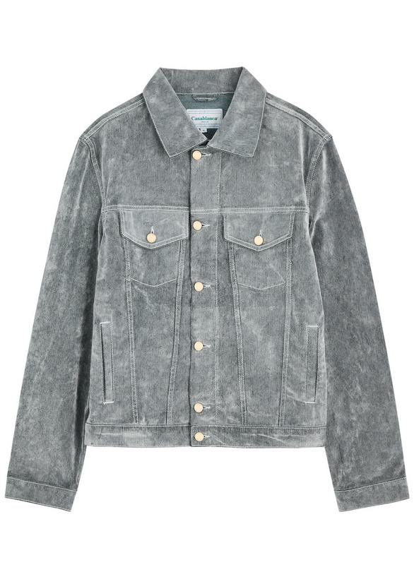 Photo: Casablanca Peach Brushed Denim Jacket