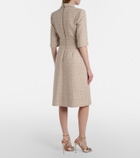 Elie Saab Sequined tweed midi dress