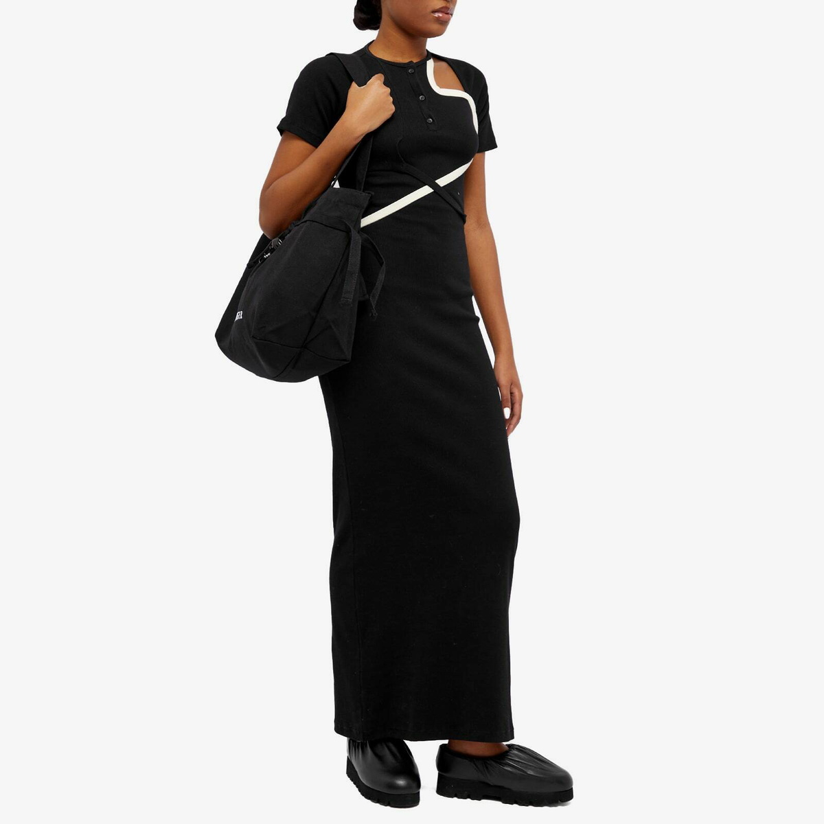 【2025最新作】 Ottolinger Women's Denim Tote in Black Ottolinger バッグ